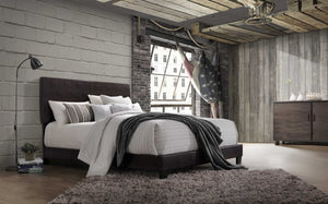 81" X 43" X 47" Twin Espresso Pu Bed