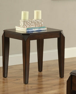 23" X 23" X 23" Walnut Poplar Wood End Table