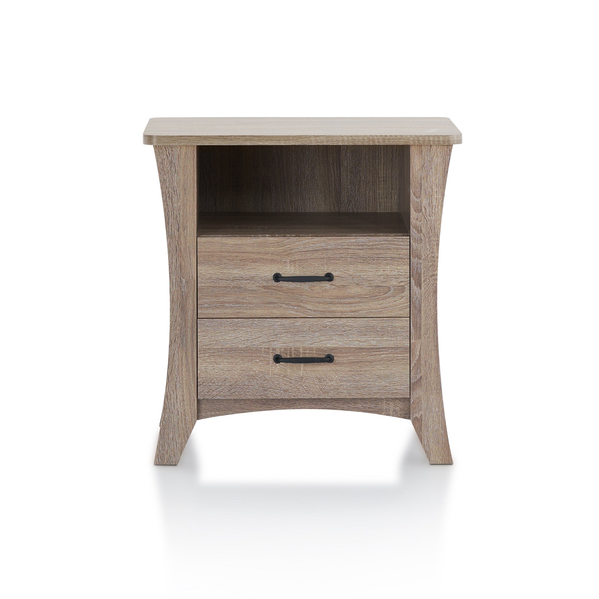 24" X 16" X 24" Rustic Natural Particle Board Nightstand