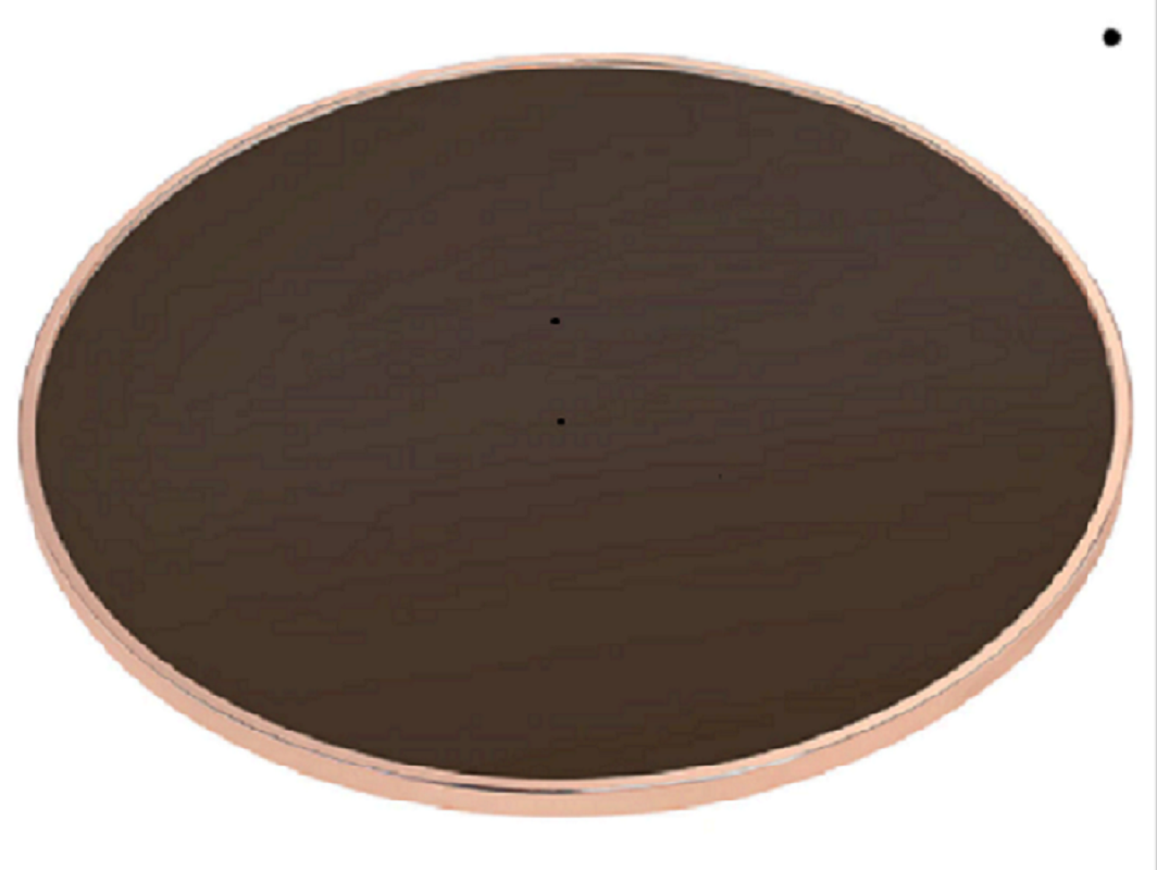 22" X 22" X 22" Smoky Glass And Rose Gold End Table