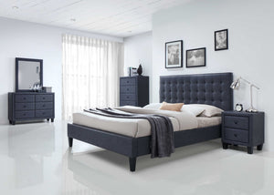 32" X 16" X 49" 2 Tone Gray Contemporary Chest