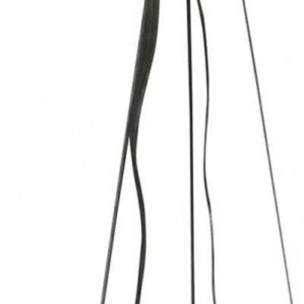 Iglesias Fluffy White Feathers and Crystal 3-light Pendant