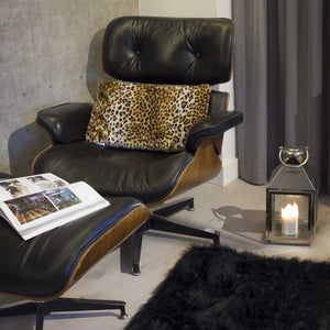12" x 20" x 5" El Paso Leopard Faux Fur - Pillow