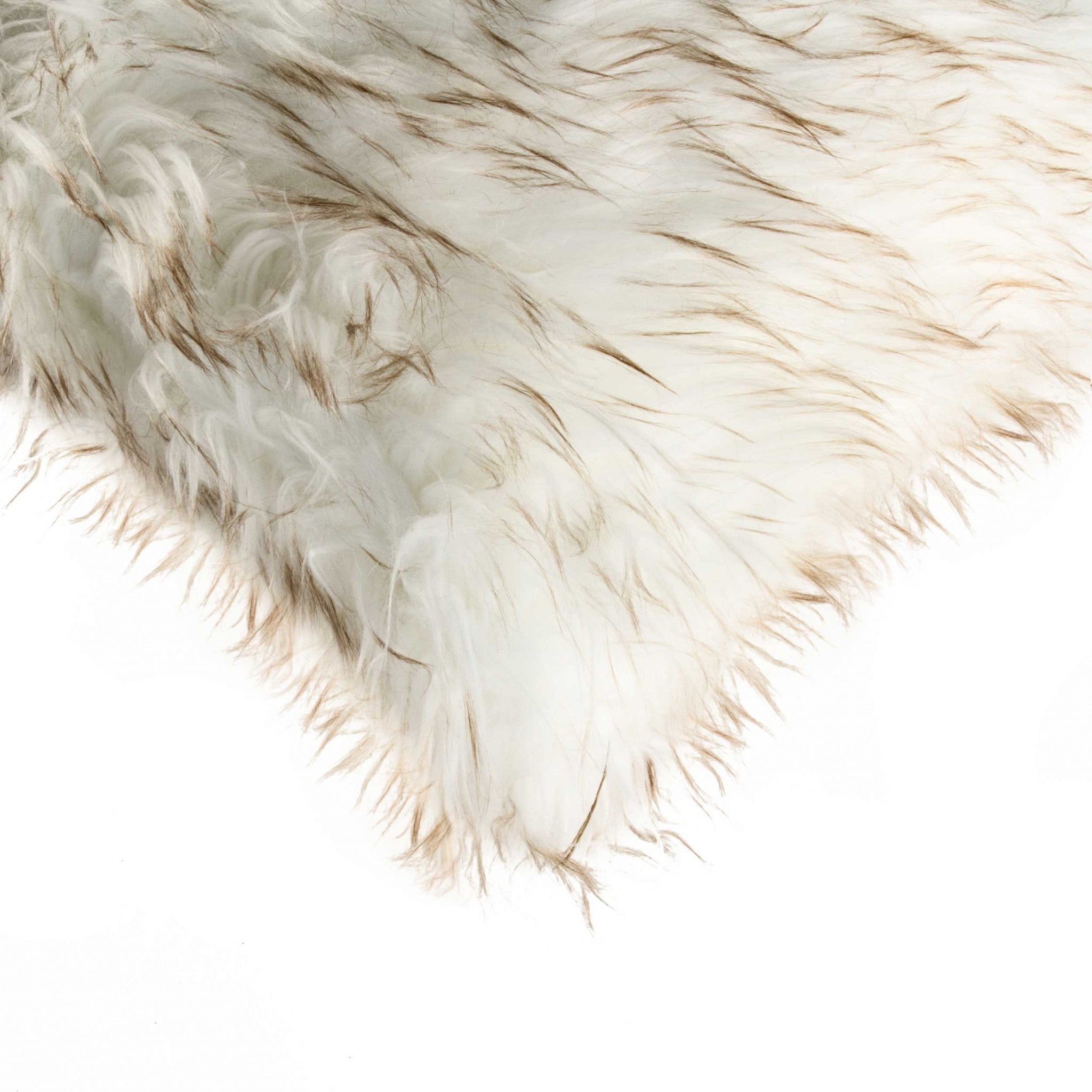 12" x 20" x 5" Gradient Tan Faux Fur - Pillow