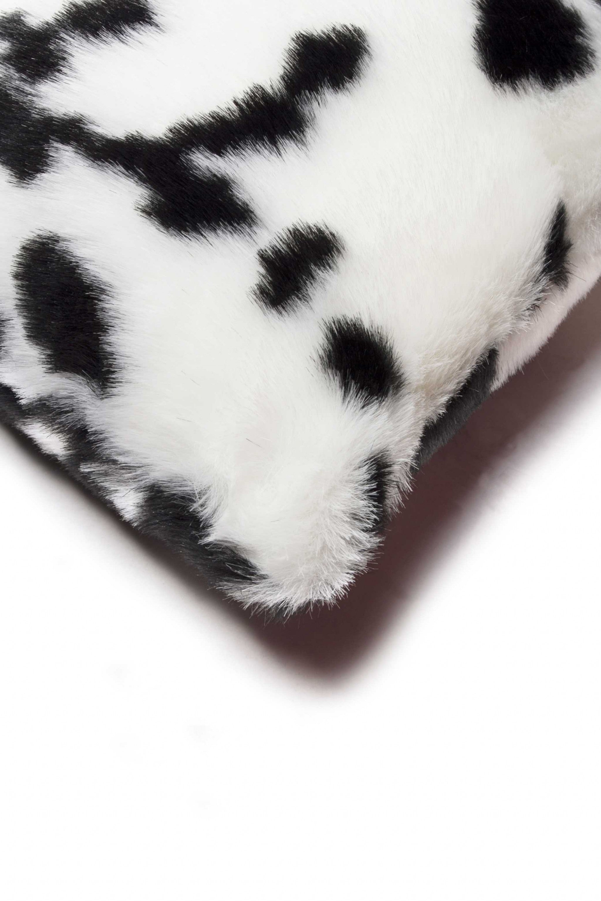 20" X 12" X 1"  Sugarland Black And White Faux Fur - Pillow - Pack of 2