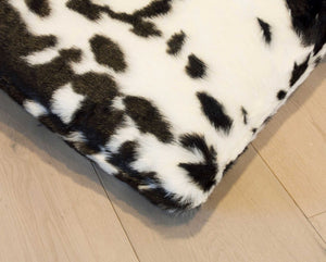 18" x 18" x 5" Sugarland Black And White Faux Fur - Pillow