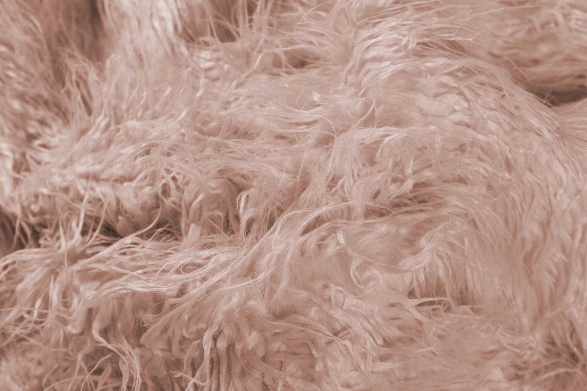 24" x 36" x 1.5" Dusty Rose Sheepskin Faux Fur Single - Area Rug