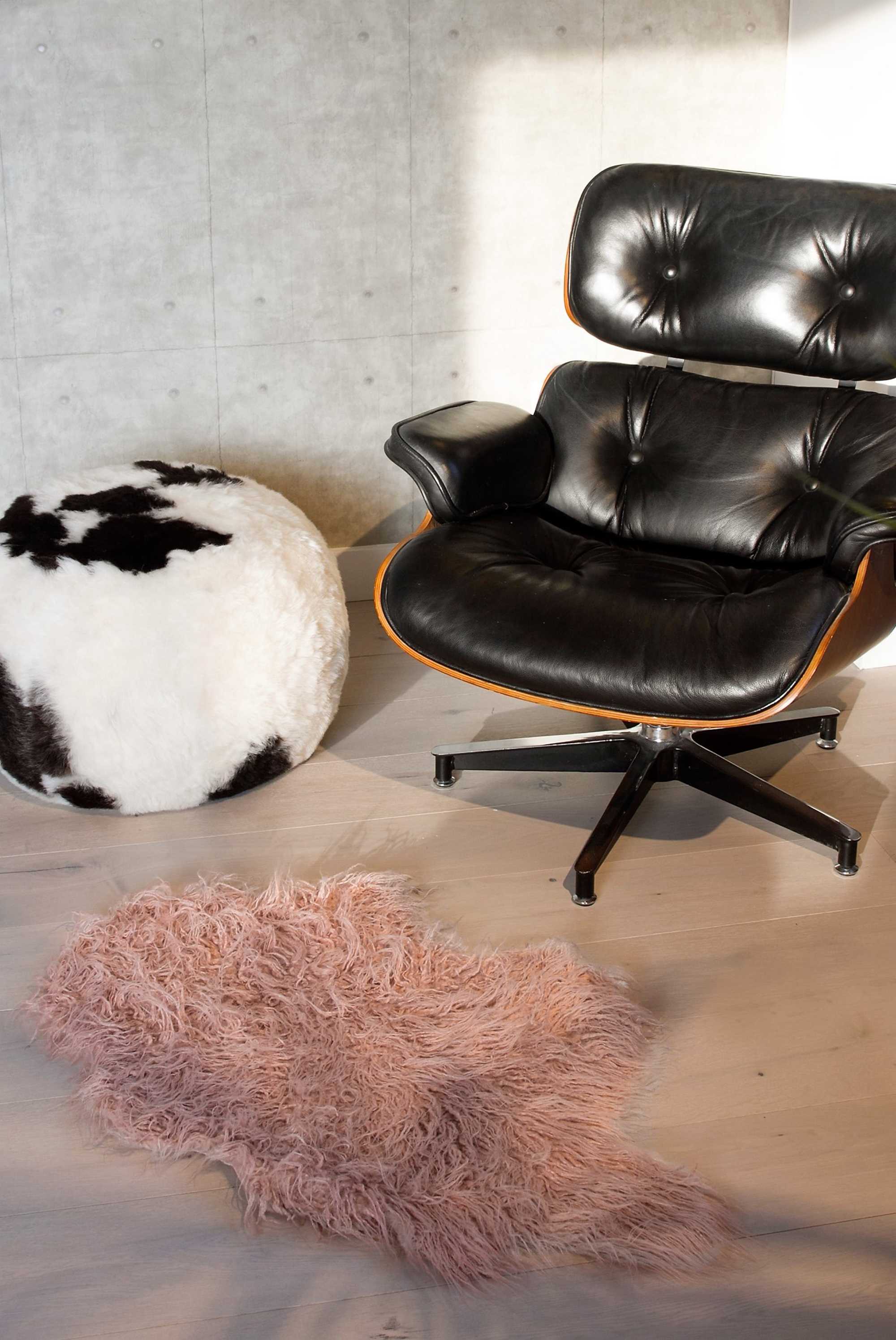 24" x 36" x 1.5" Dusty Rose Sheepskin Faux Fur Single - Area Rug