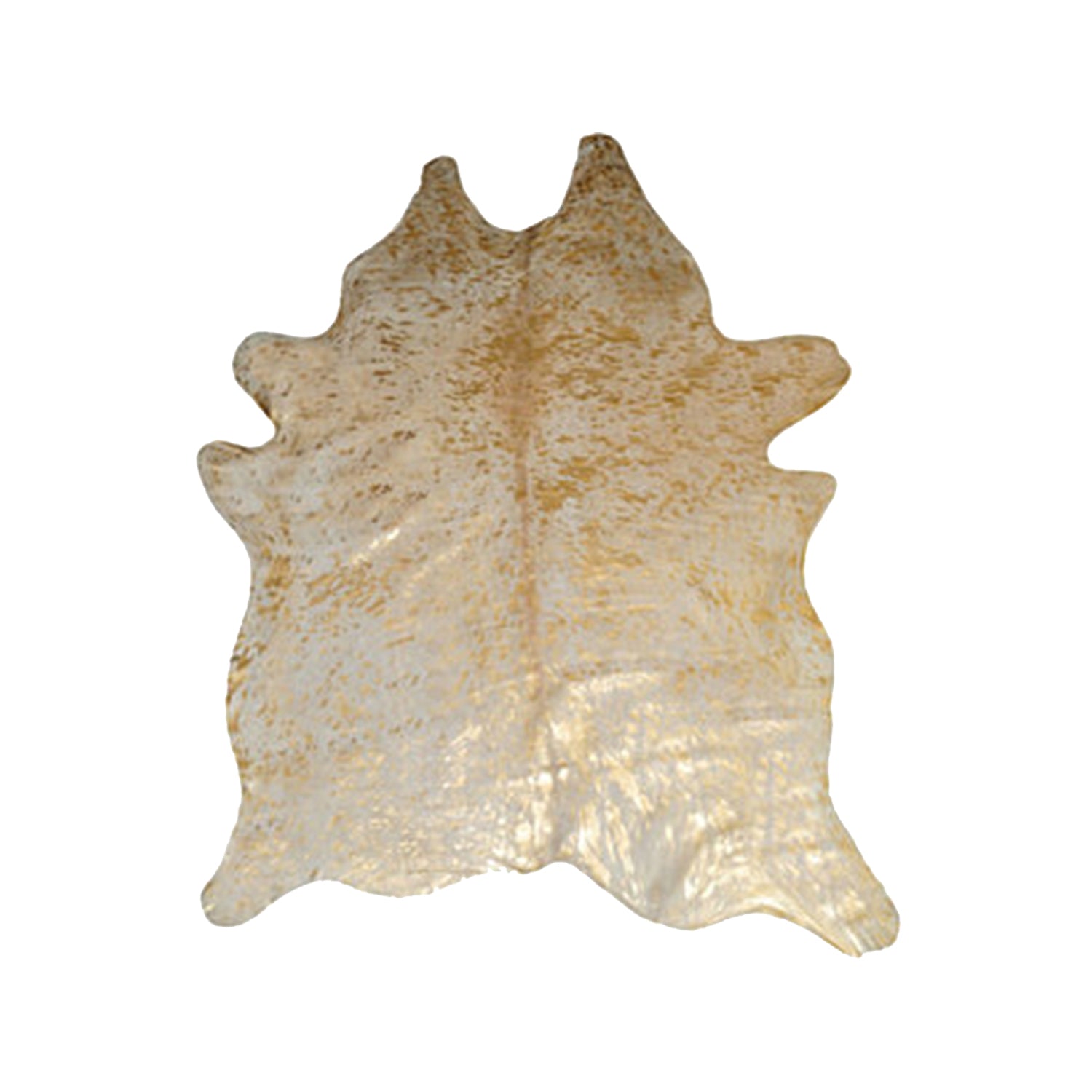 72" x 84" Natural and Gold, Cowhide - Area Rug