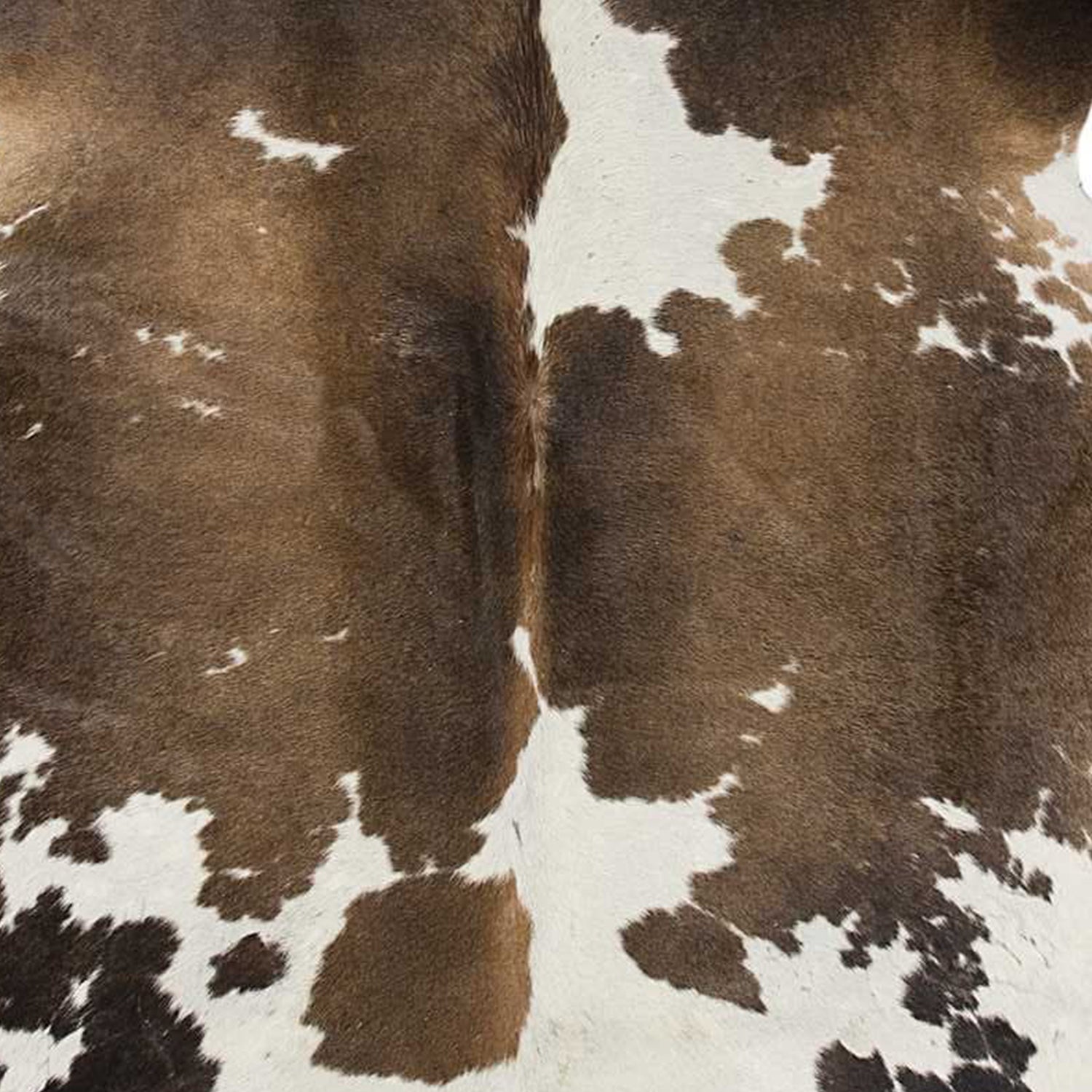 72" x 84" Taupe and White, Cowhide - Rug