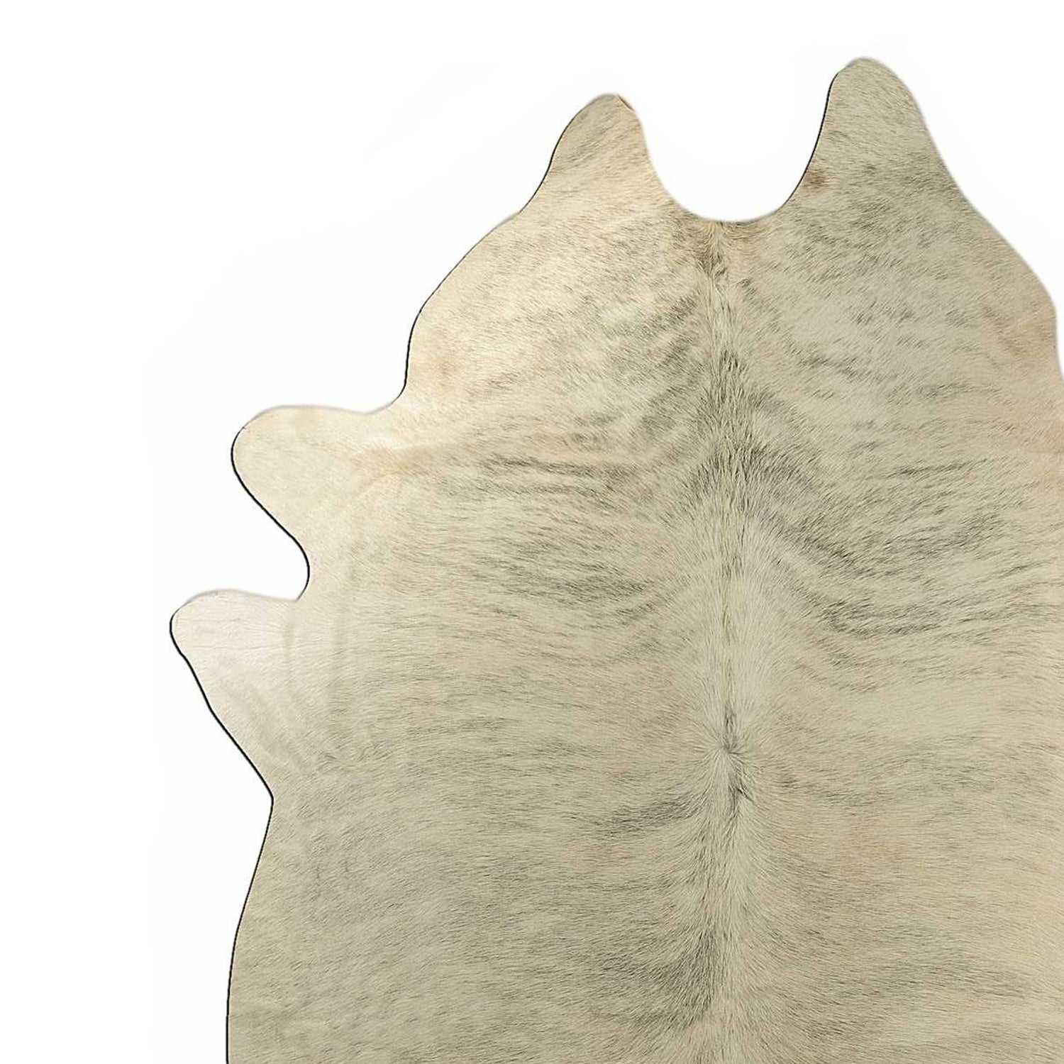 72" x 84" Light Taupe and Brown Exotic Cowhide  Rug