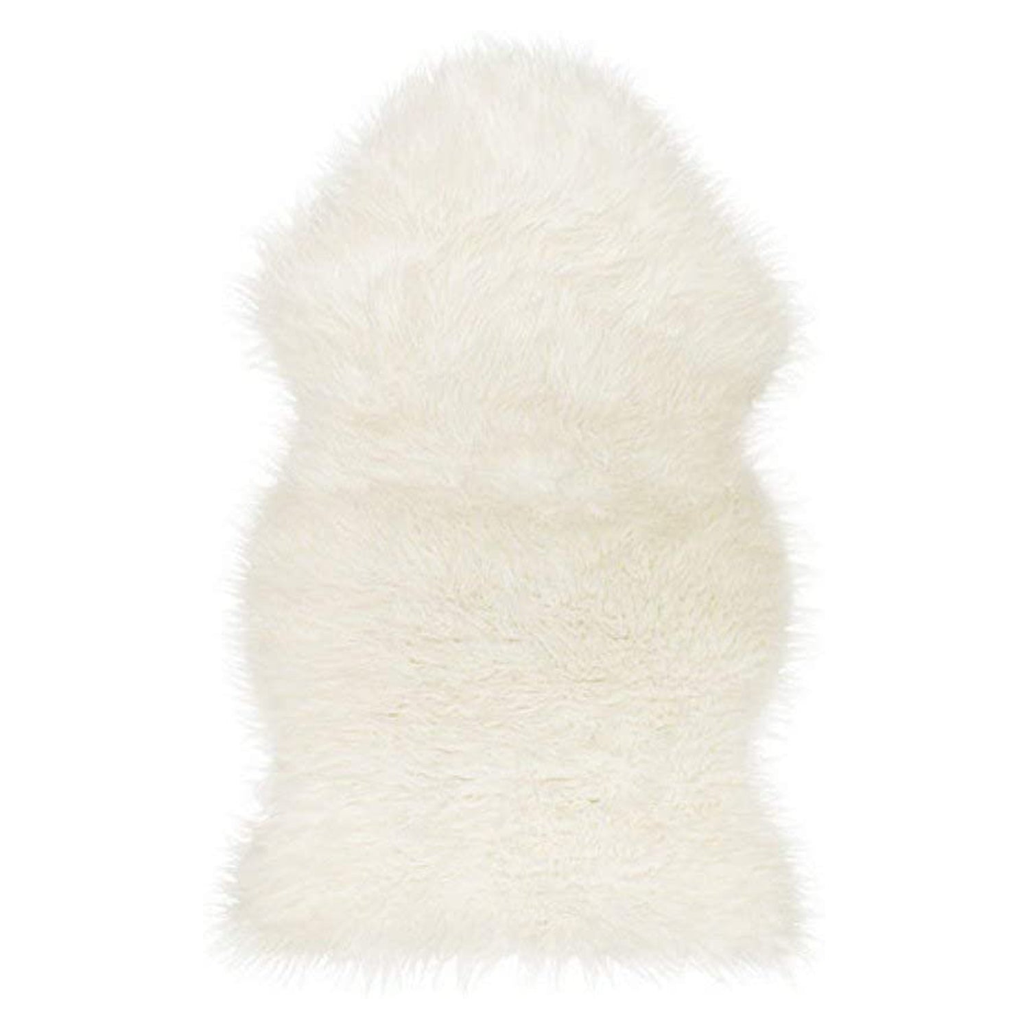 24" x 36" x 2" White Sheepskin Single Short-Haired - Area Rug