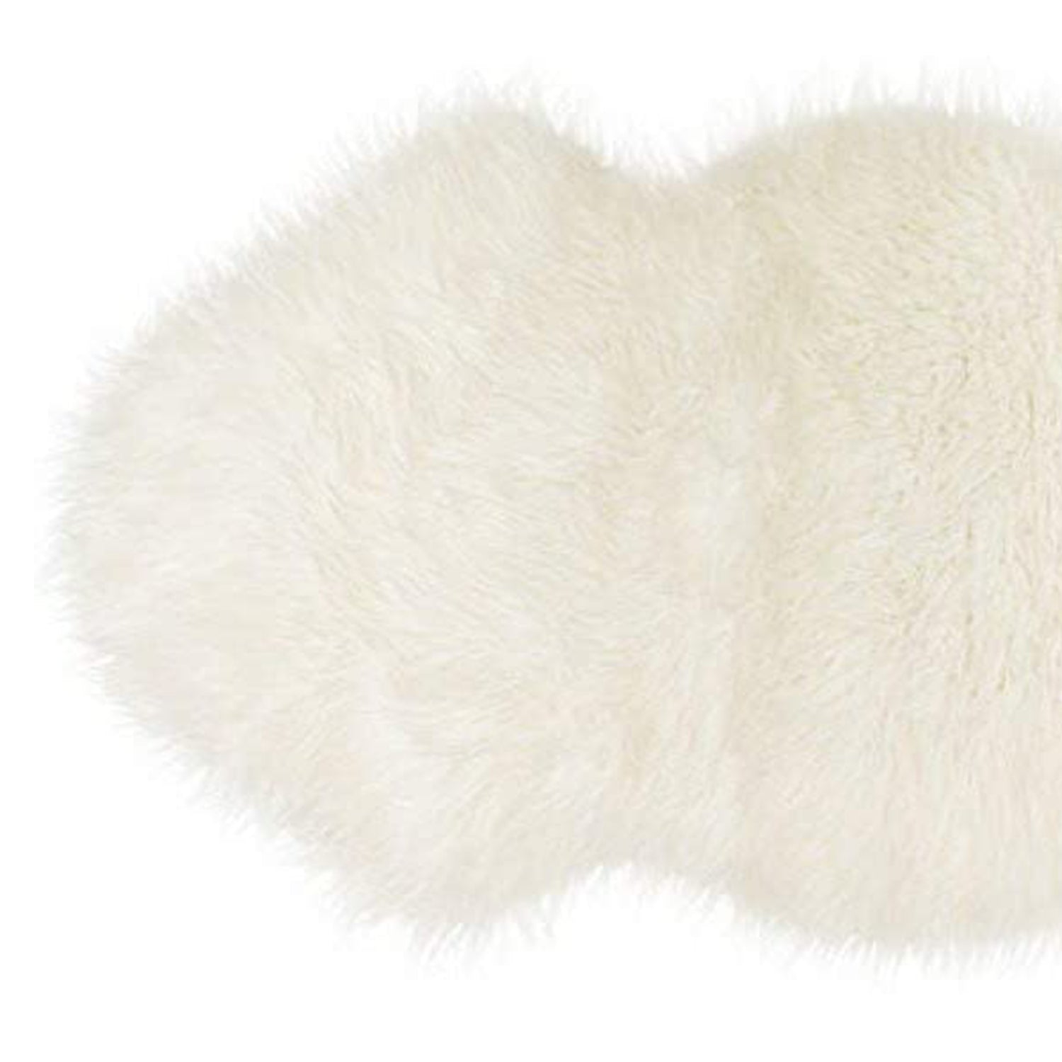 24" x 36" x 2" White Sheepskin Single Short-Haired - Area Rug