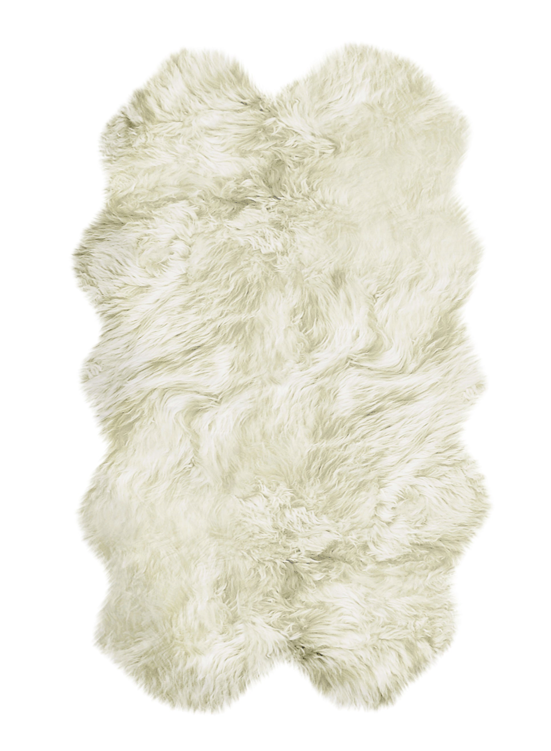 48" x 72" x 2" Natural, Sheepskin - Area Rug