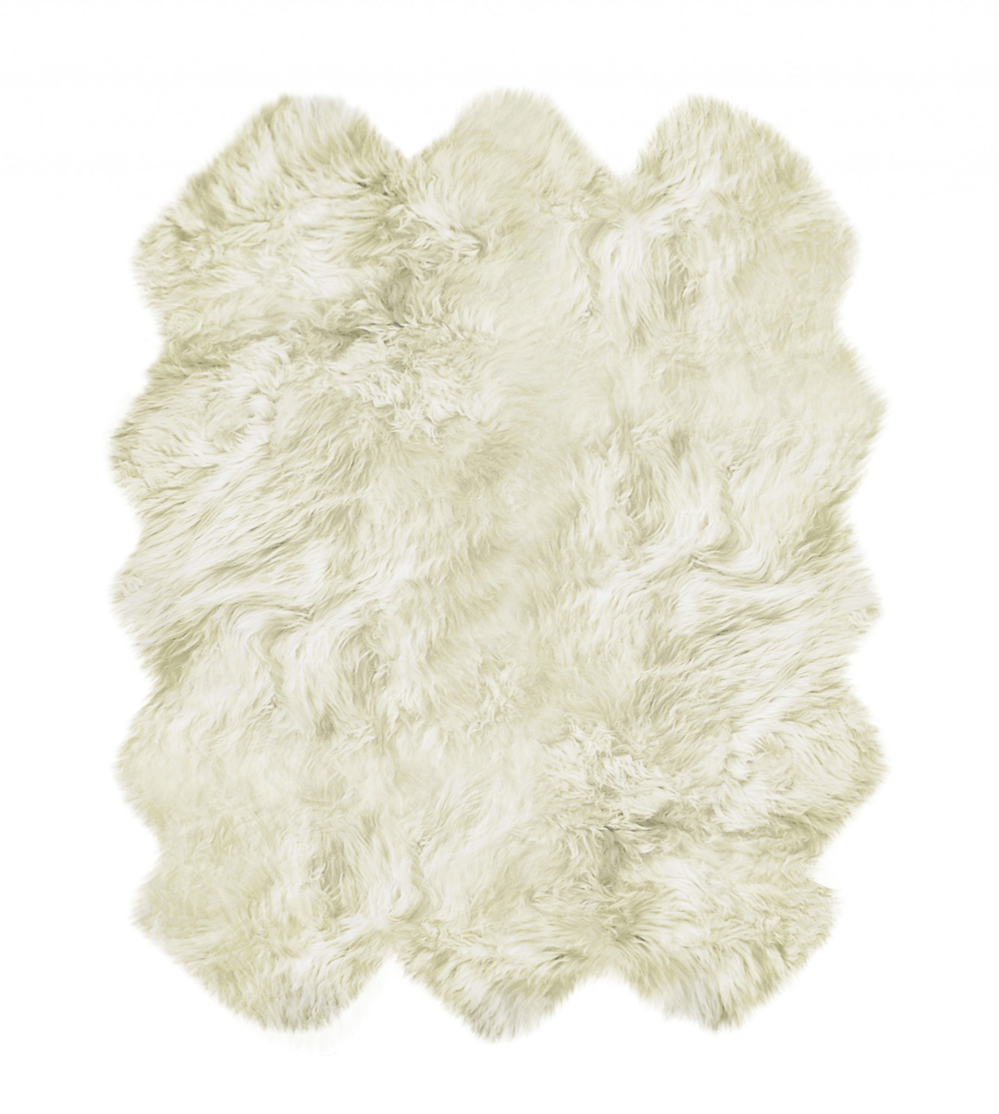 72" x 72" x 2" Natural, Sheepskin - Area Rug
