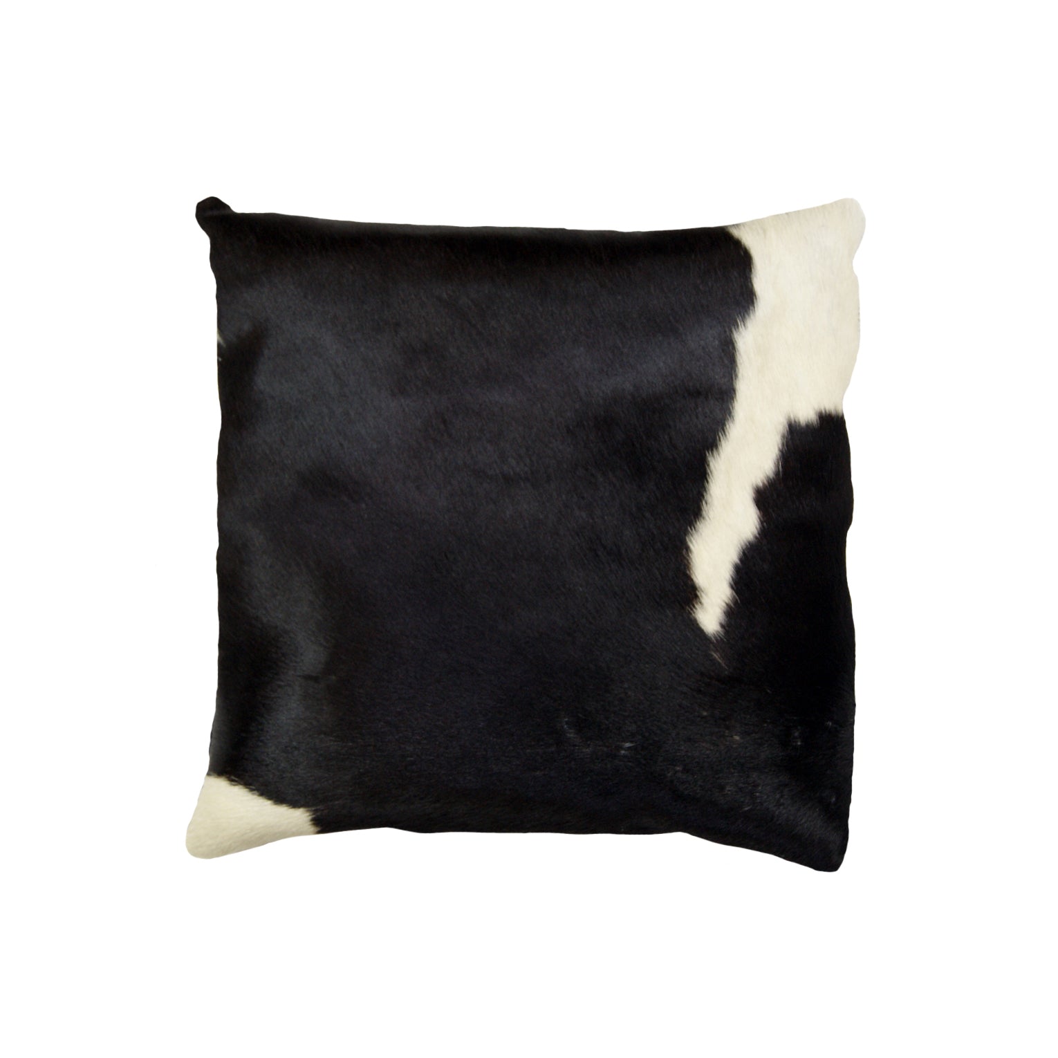 18" x 18" x 5"  Black And White Cowhide - Pillow