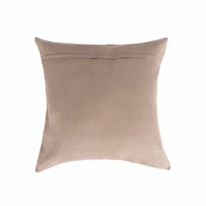 18" x 18" x 5"  Brown And White Cowhide - Pillow