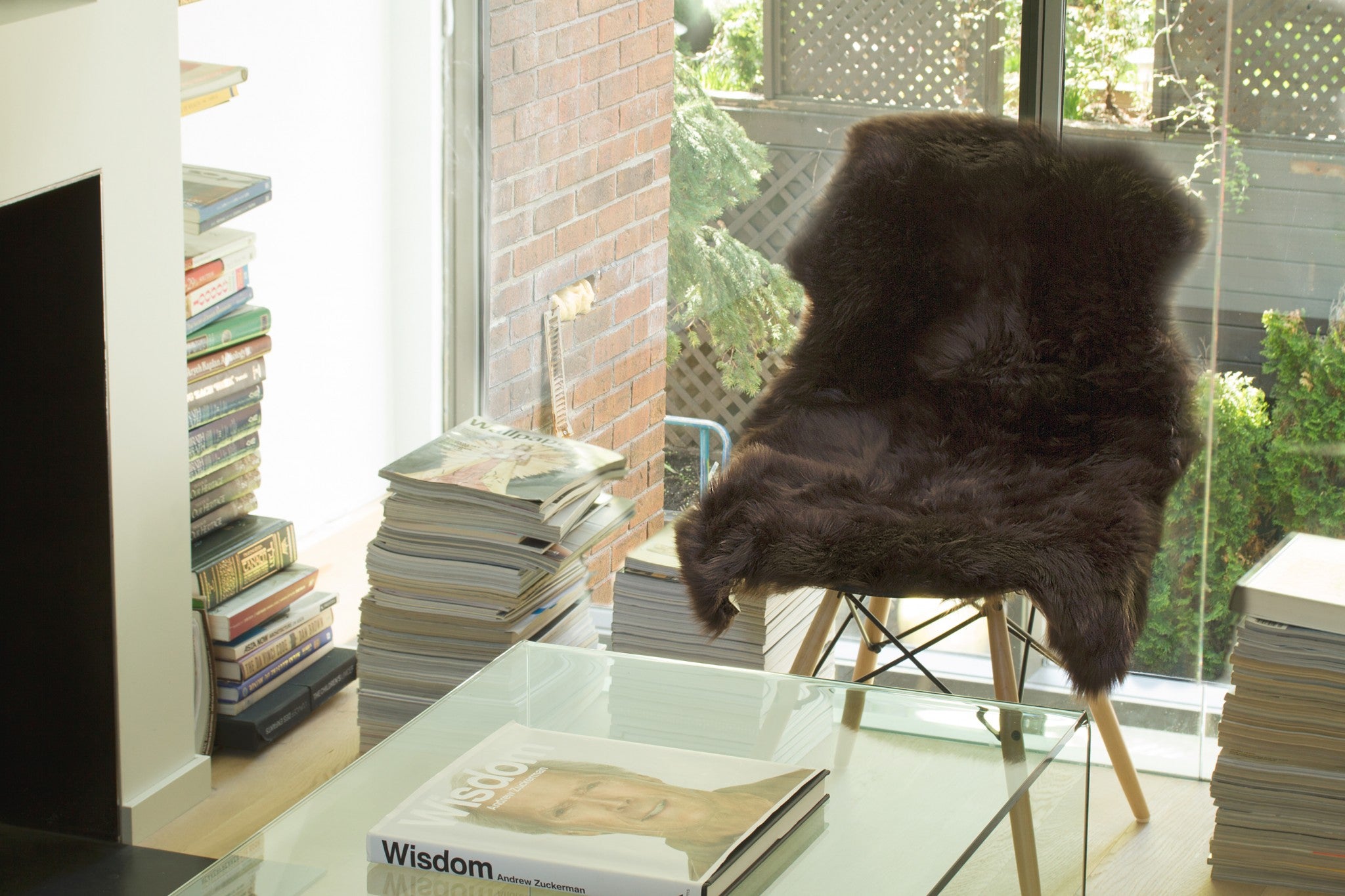 24" x 36" x 1.5" Chocolate Single Sheepskin - Area Rug