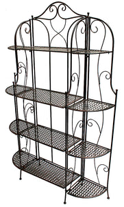 42" X 11" X 63" Blackened Copper Steel Rack with  Standard Shelves