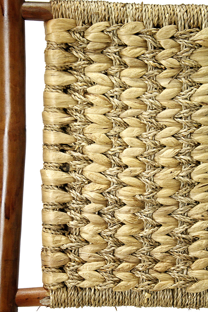 20" X 15" X 36" Brown Bamboo  Natural Water Hyacinth Bamboo Water Hyacinth and Bamboo set of  Chairs and a Table