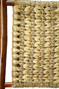 20" X 15" X 36" Brown Bamboo  Natural Water Hyacinth Bamboo Water Hyacinth and Bamboo set of  Chairs and a Table