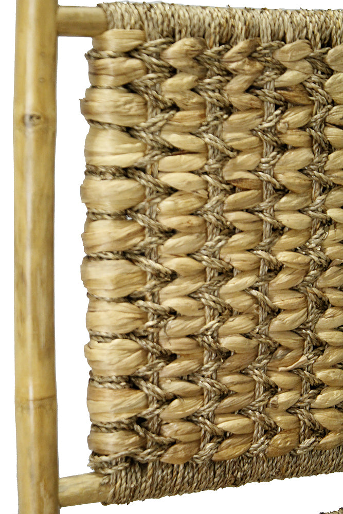 20" X 15" X 36" Natural Bamboo  Natural Water Hyacinth Bamboo Water Hyacinth and Bamboo set of  Chairs and a Table