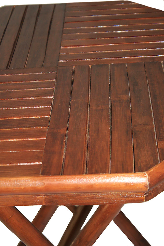 20" X 15" X 36" Brown Bamboo  Natural Sea Grass Bamboo Weave set of  Chairs and a Table