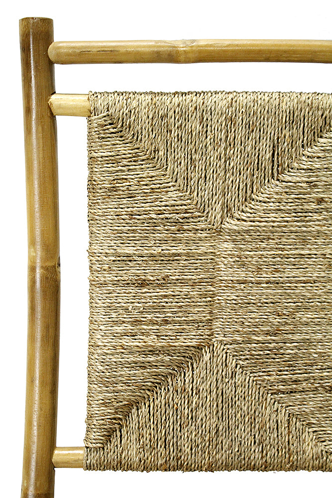 20" X 15" X 36" Natural Bamboo  Natural Sea Grass Bamboo Weave set of  Chairs and a Table