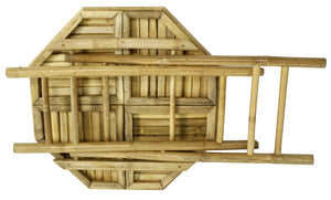20" X 15" X 36" Natural Bamboo  Natural Sea Grass Bamboo Weave set of  Chairs and a Table