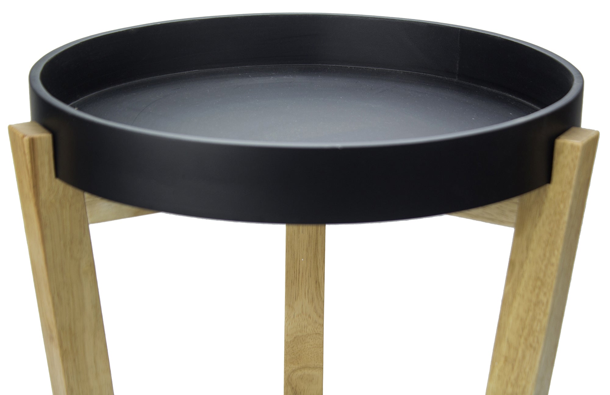 16" X 16" X 20" Black MDF  Wood End Table