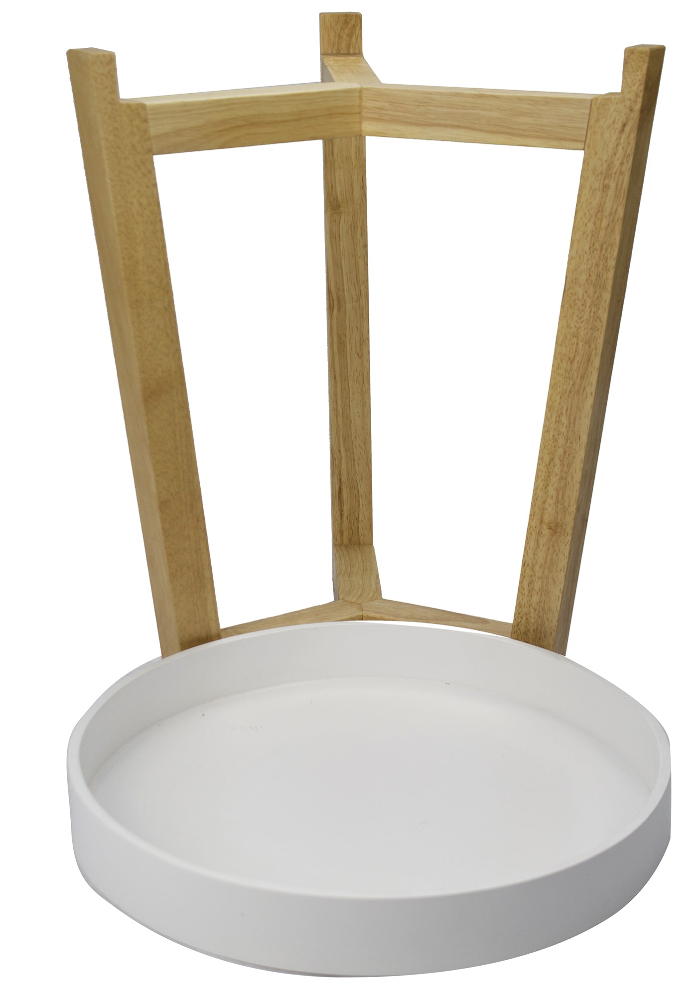 16" X 16" X 20" White MDF  Wood End Table