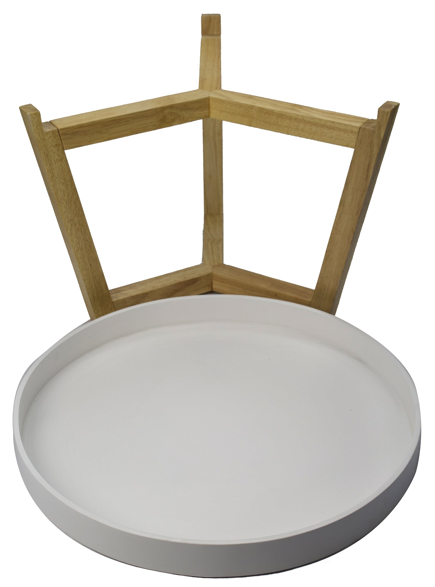 22" X 22" X 16" White MDF  Wood Coffee Table