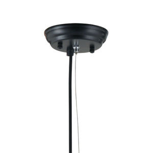 23" X 23.6" X 23.6" Black Ceiling Lamp