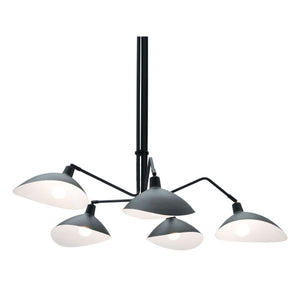 47.2" X 47.2" X 43.3" Black Metal Ceiling Lamp