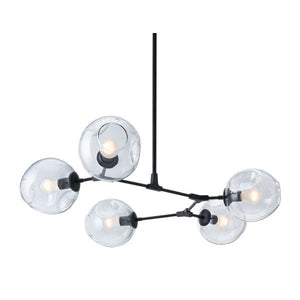 49.2" X 35" X 55.1" Black Ceiling Lamp
