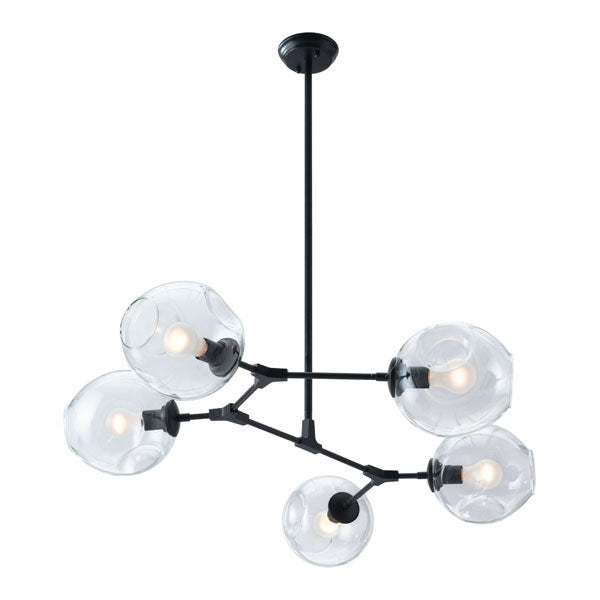 49.2" X 35" X 55.1" Black Ceiling Lamp