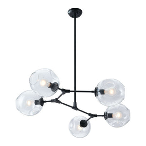 49.2" X 35" X 55.1" Black Ceiling Lamp
