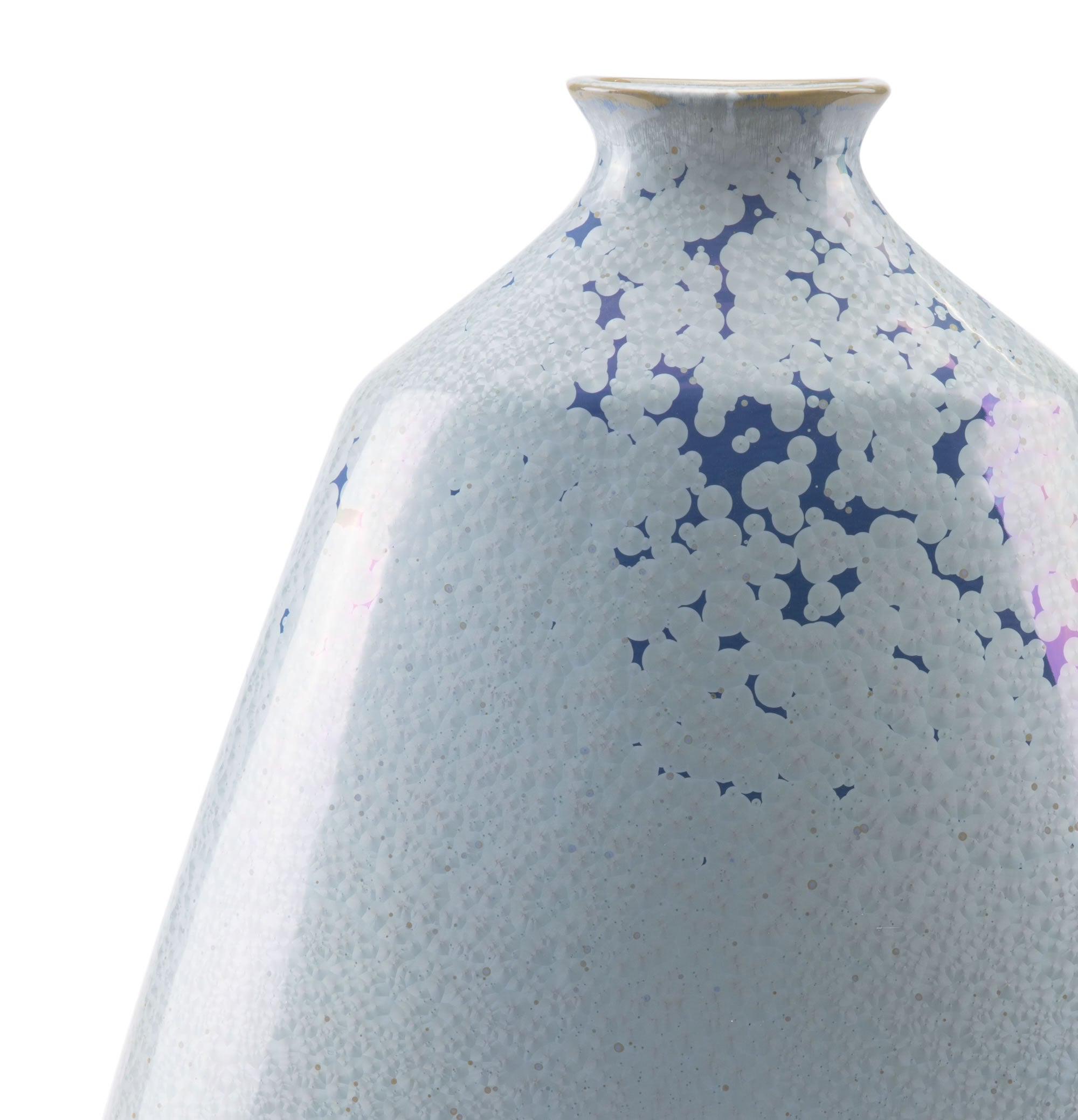 14" x 5.7" x 18.3" Blue, Ceramic, Blue Short