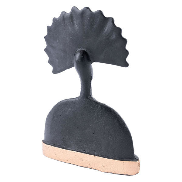 6.9" X 2.4" X 9.8" Dark Bronze Woman With Elegant Aura Decor