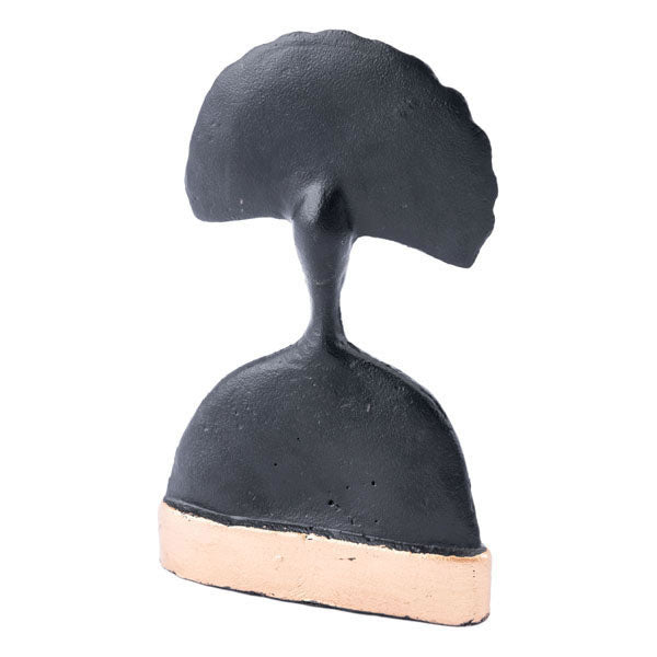 Contemporary Dark Bronze Lady Sculpture