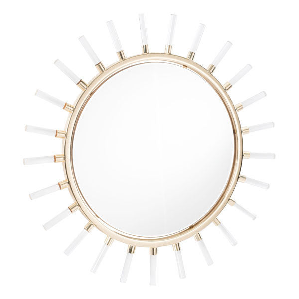 34.6" X 1" X 34.6" Sunlight Gold Mirror