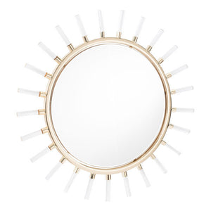 34.6" X 1" X 34.6" Sunlight Gold Mirror