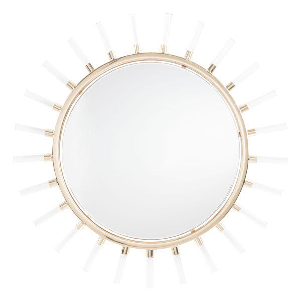 34.6" X 1" X 34.6" Sunlight Gold Mirror