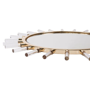 34.6" X 1" X 34.6" Sunlight Gold Mirror