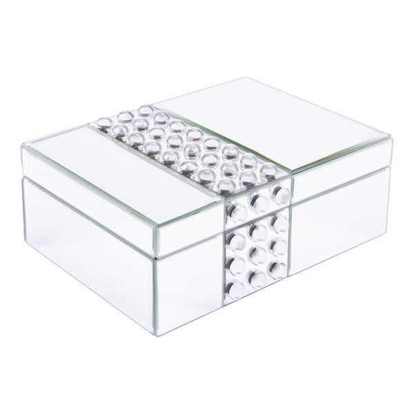 10" X 7.4" X 3.7" Luxe Mirrored Box