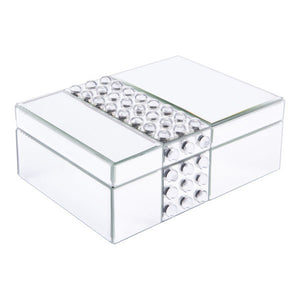 10" X 7.4" X 3.7" Luxe Mirrored Box