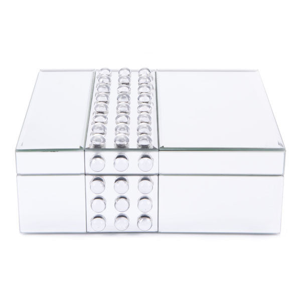 10" X 7.4" X 3.7" Luxe Mirrored Box