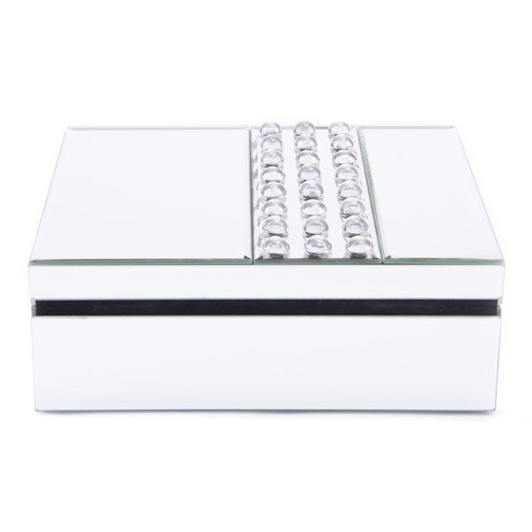 10" X 7.4" X 3.7" Luxe Mirrored Box