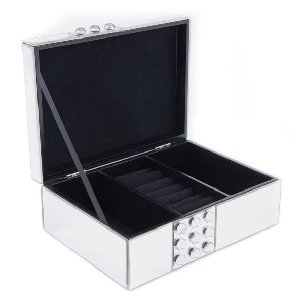 10" X 7.4" X 3.7" Luxe Mirrored Box