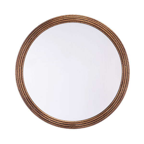 27.6" X 1" X 27.6" Antique Steel Zero Mirror